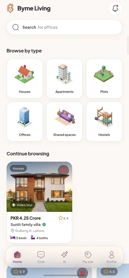 Every property type in one app
